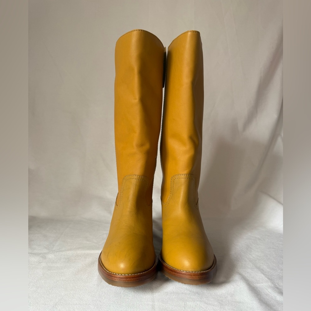 FRYE Camryn Banana Leather Tall Pull-on Boots - Picture 6 of 13